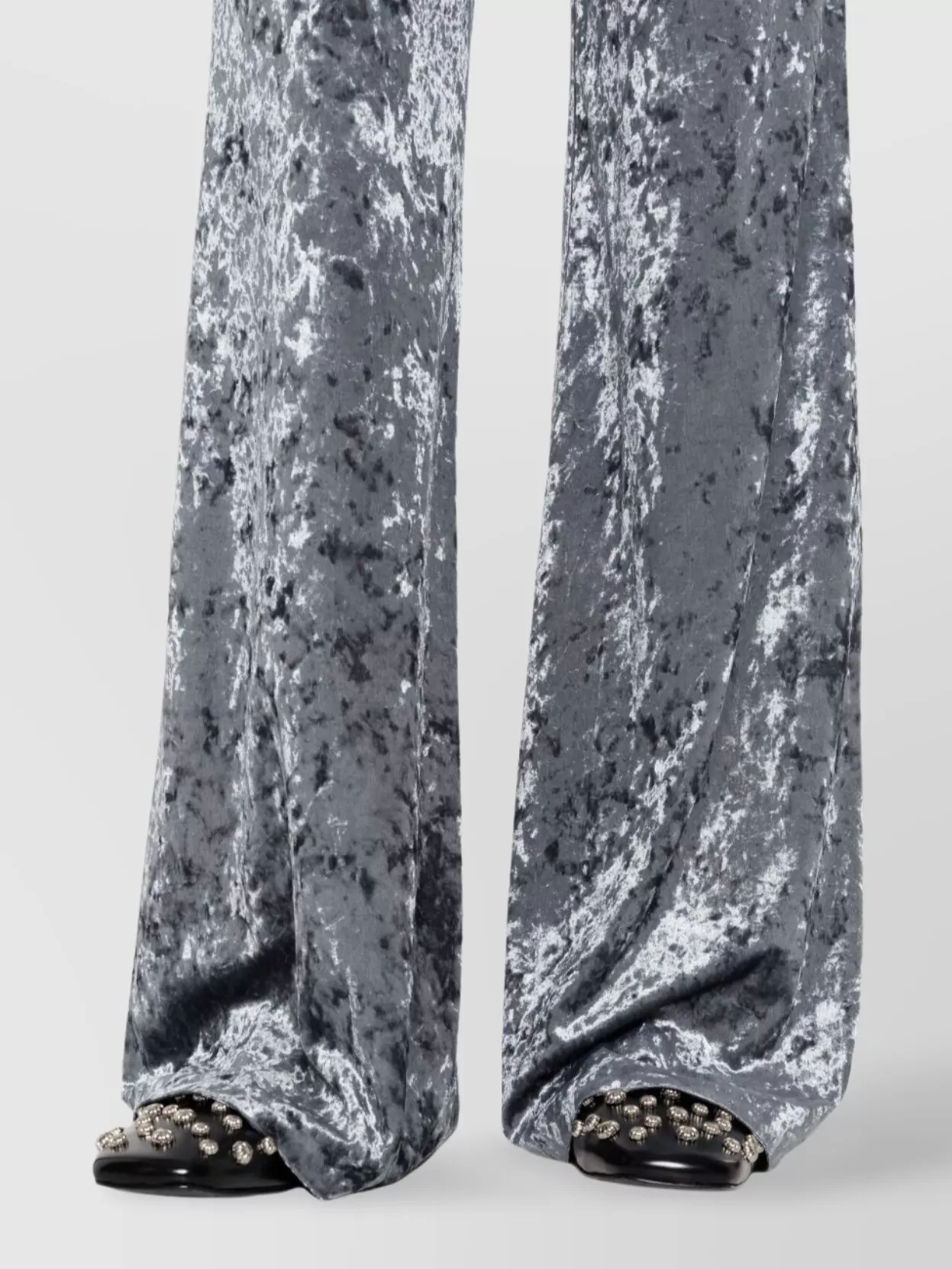 Forte Forte High-Rise Wide-Leg Velvet Trousers