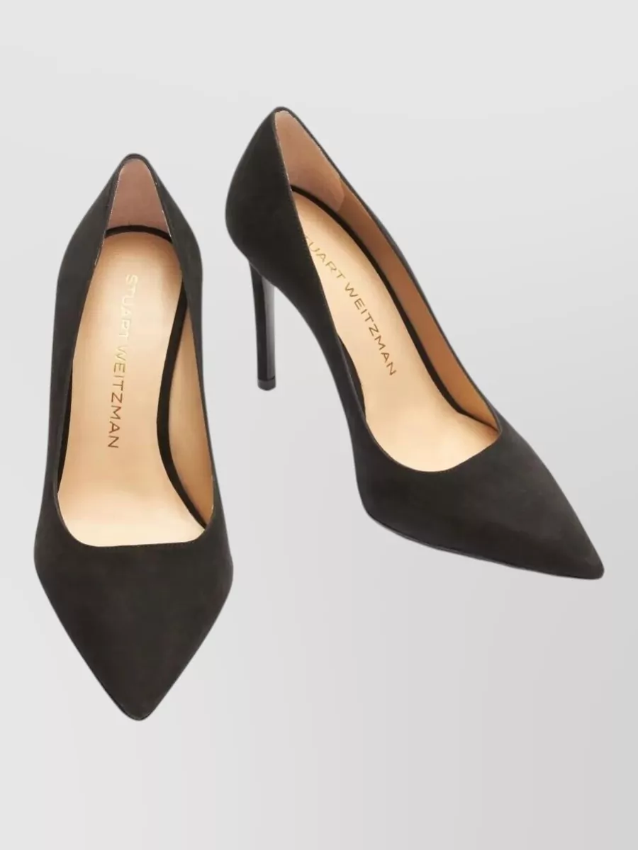 Stuart Weitzman Calf Suede Leather Pumps