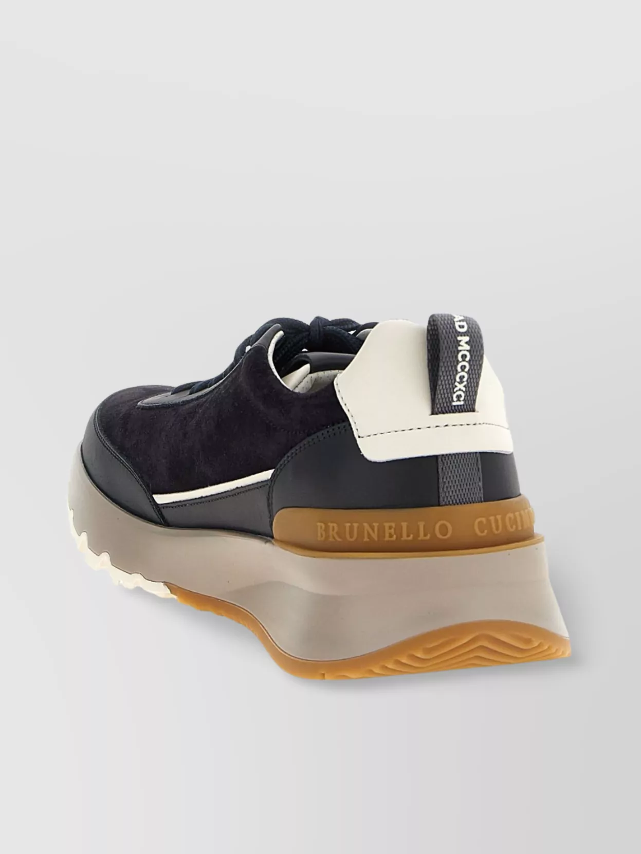 Brunello Cucinelli Sneakers Round Toe Contrast Sole