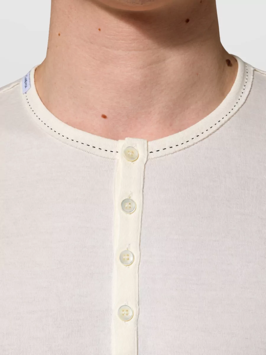 Dolce&Gabbana Long-Sleeve Henley T-Shirt