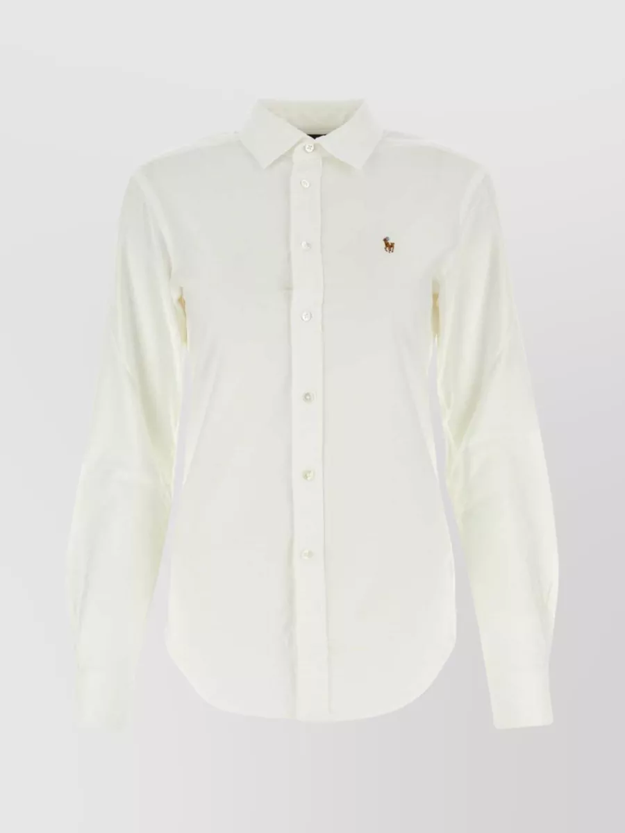 Shop Polo Ralph Lauren Versatile Oxford Shirt With Long Sleeves In Pastel
