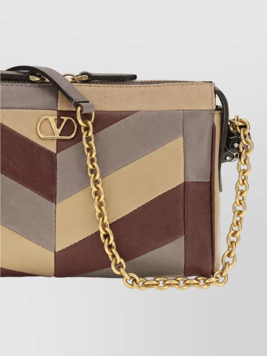 Valentino Garavani Panthea Small Leather Clutch Bag