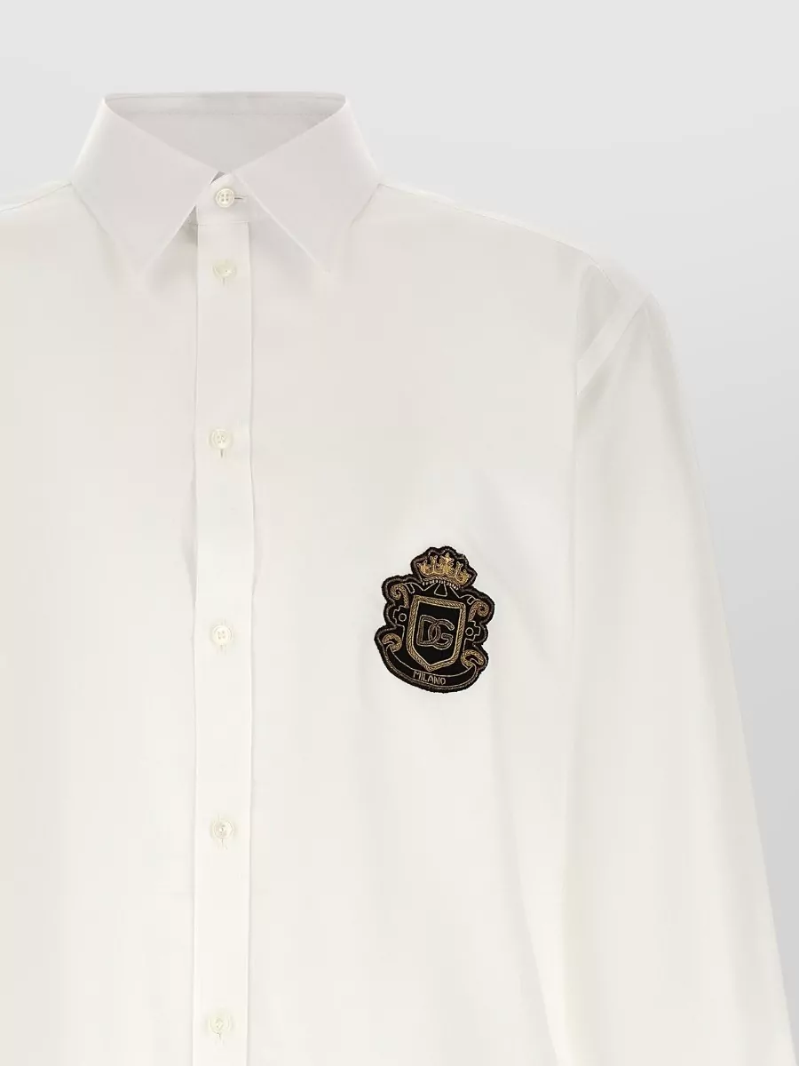 Dolce&Gabbana Martini Cotton Shirt Button Down Collar