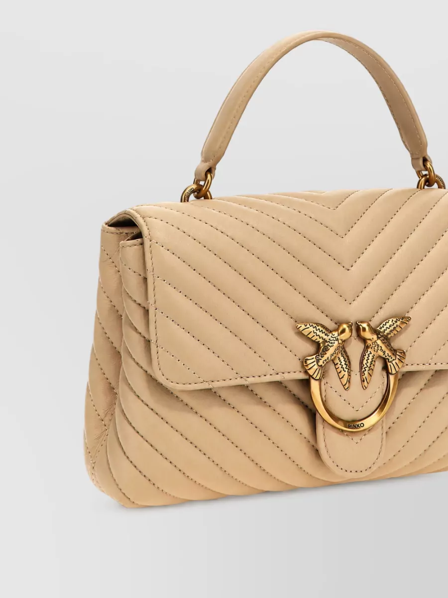 Pinko Love Bag Lady Leather Clutch Bag