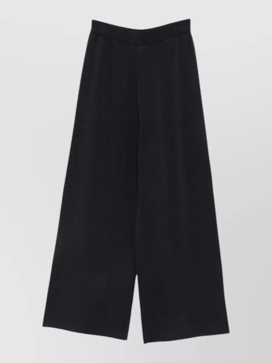 Alysi Knitted Wide-Leg Trousers