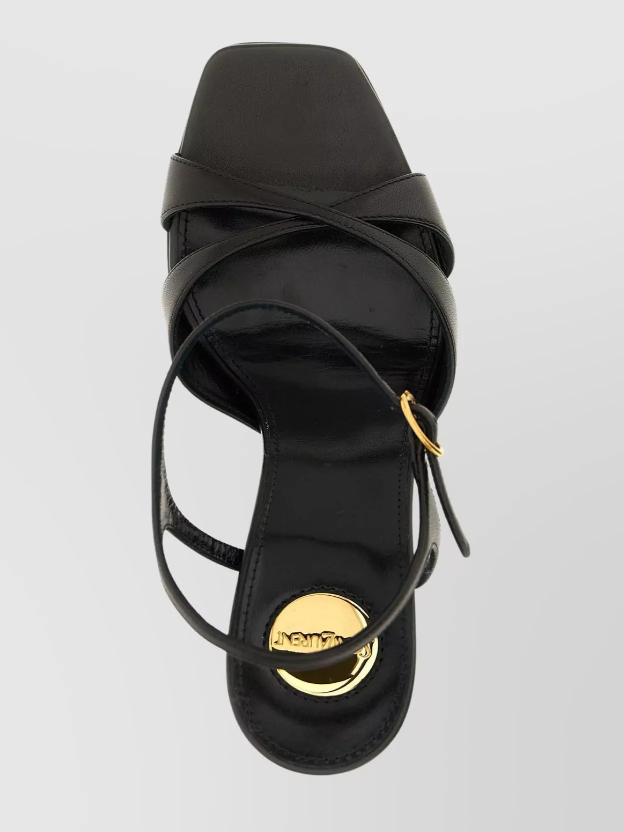Saint Laurent 'Debbie' Square Toe Platform Sole Strappy Sandals