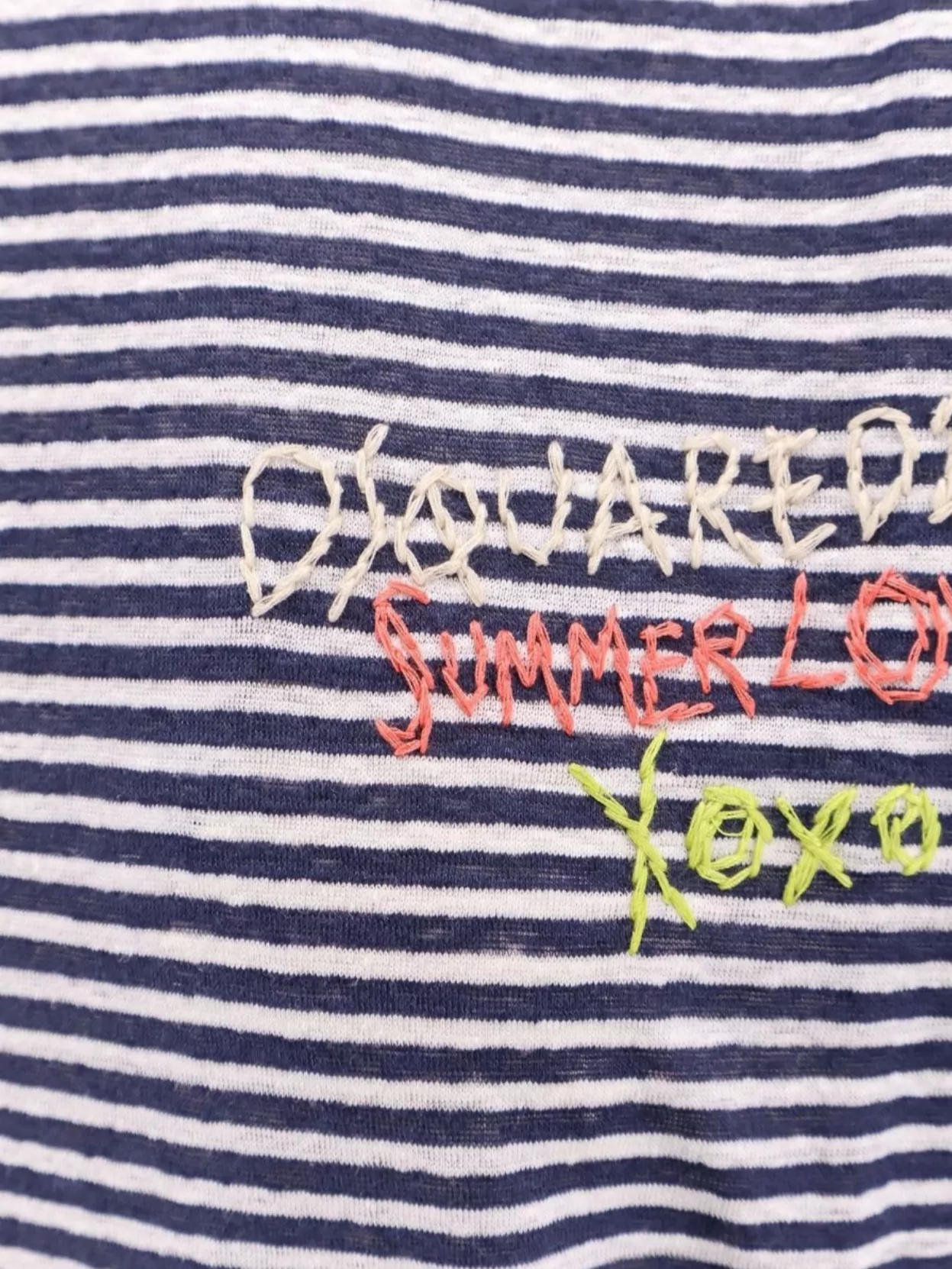 Shop Dsquared2 Summer Lovers Linen T-shirt