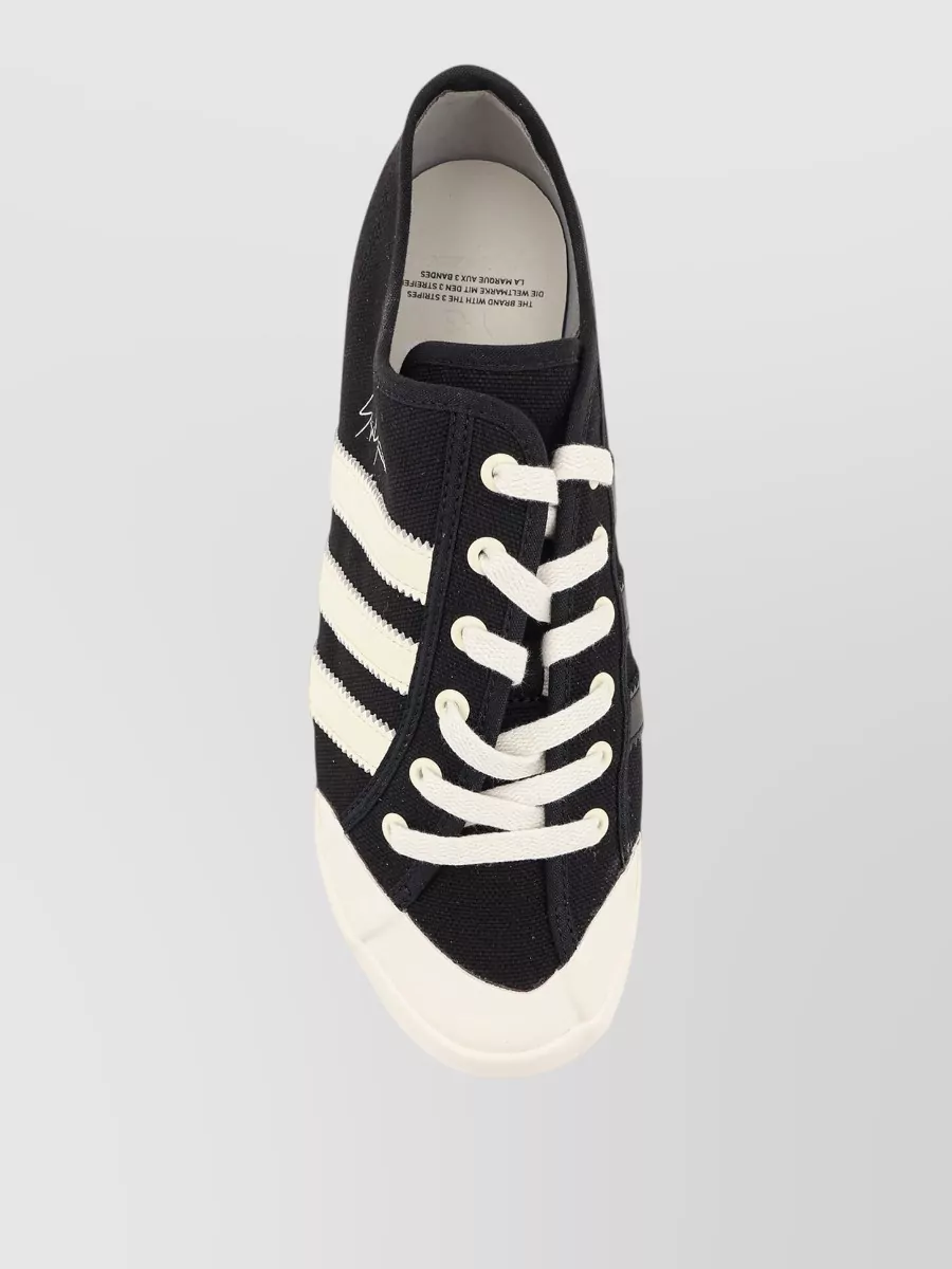 Y-3 Canvas Lace-Up Sneakers