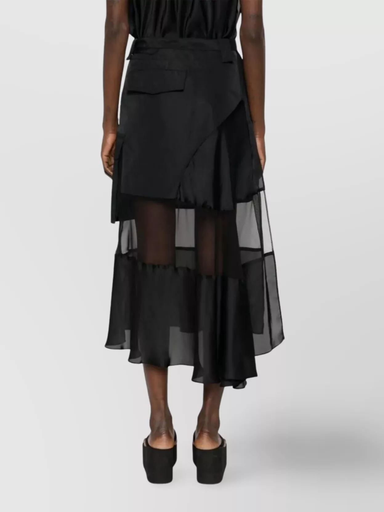 Sacai Asymmetric Layered Cargo Skirt