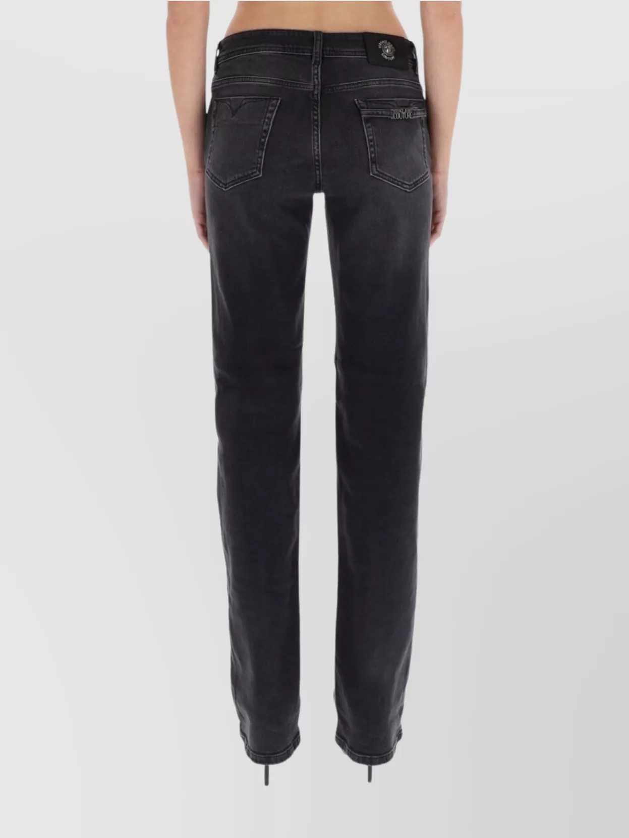 Versace Jeans Couture Five-Pocket Trousers With Belt Loops Design