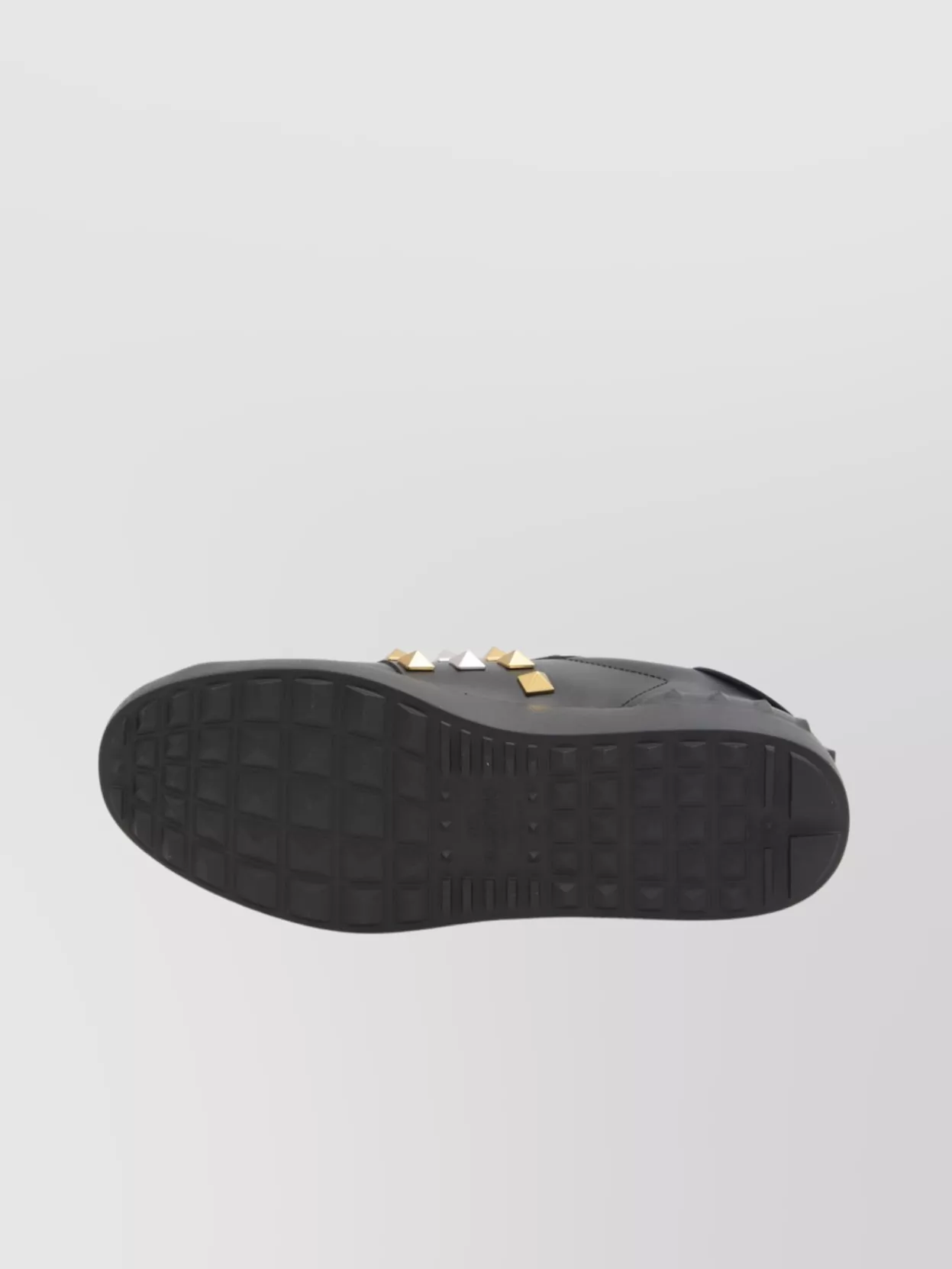 Valentino Garavani Studded Leather Sneakers Rubber Sole