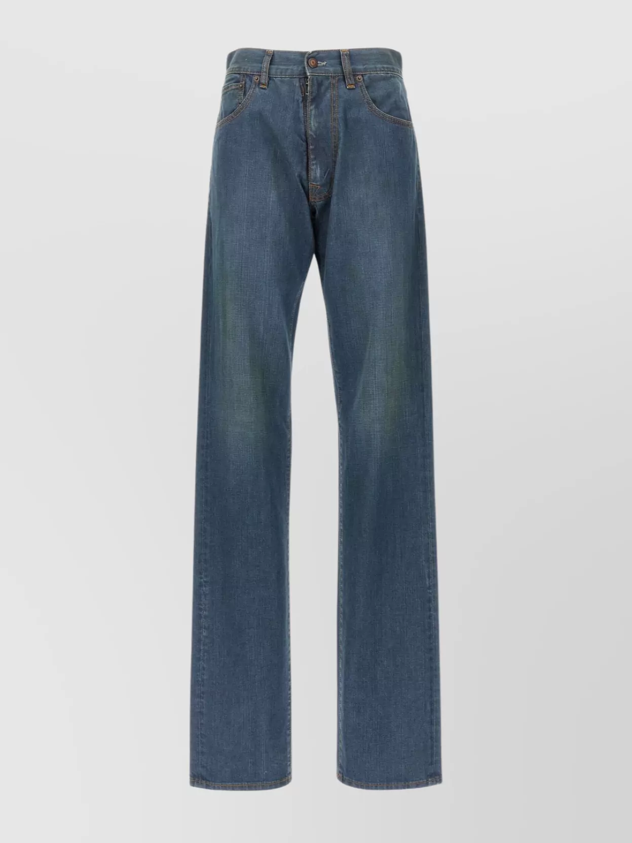 Maison Margiela Relaxed Fit Denim Trousers In Blue