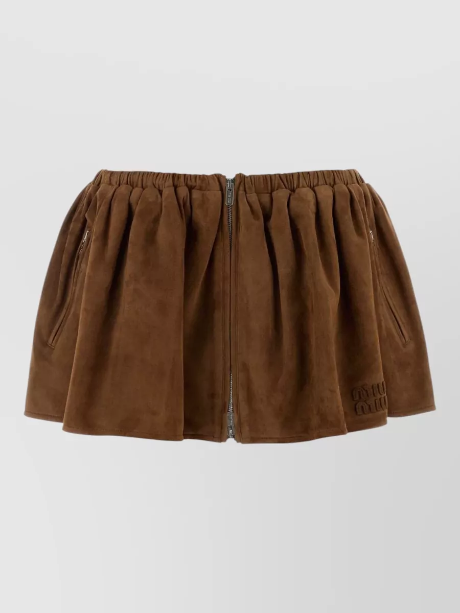 Miu Miu Suede Mini Skirt