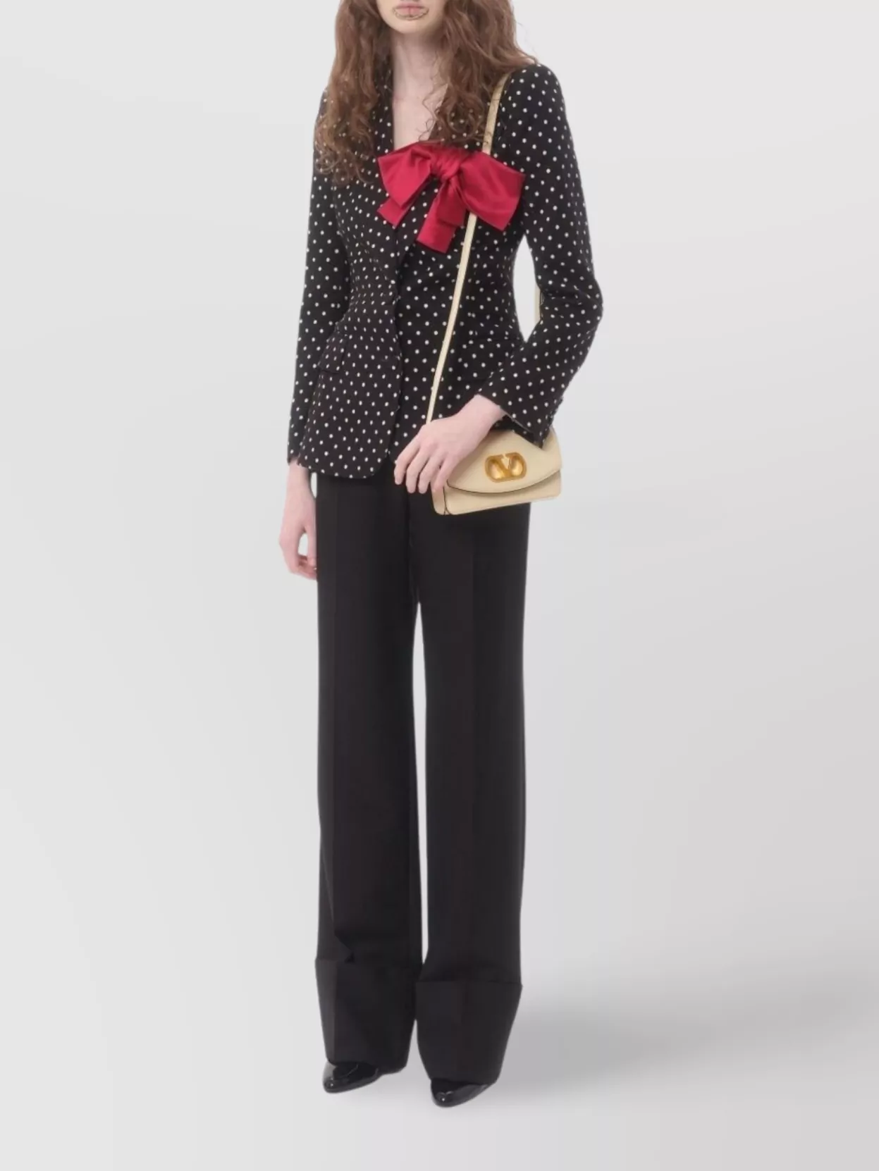 Valentino Chain Strap Shoulder Bag Gold-tone Hardware