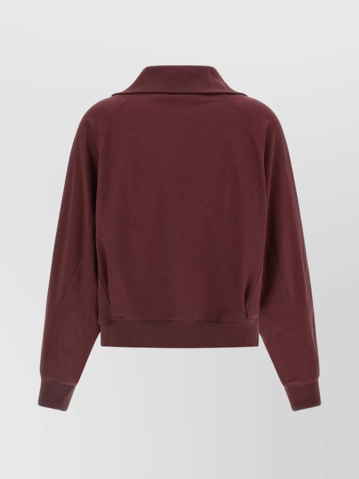 Brunello Cucinelli Collared Neck Sweatshirt With Shiny Flap Detail In Red