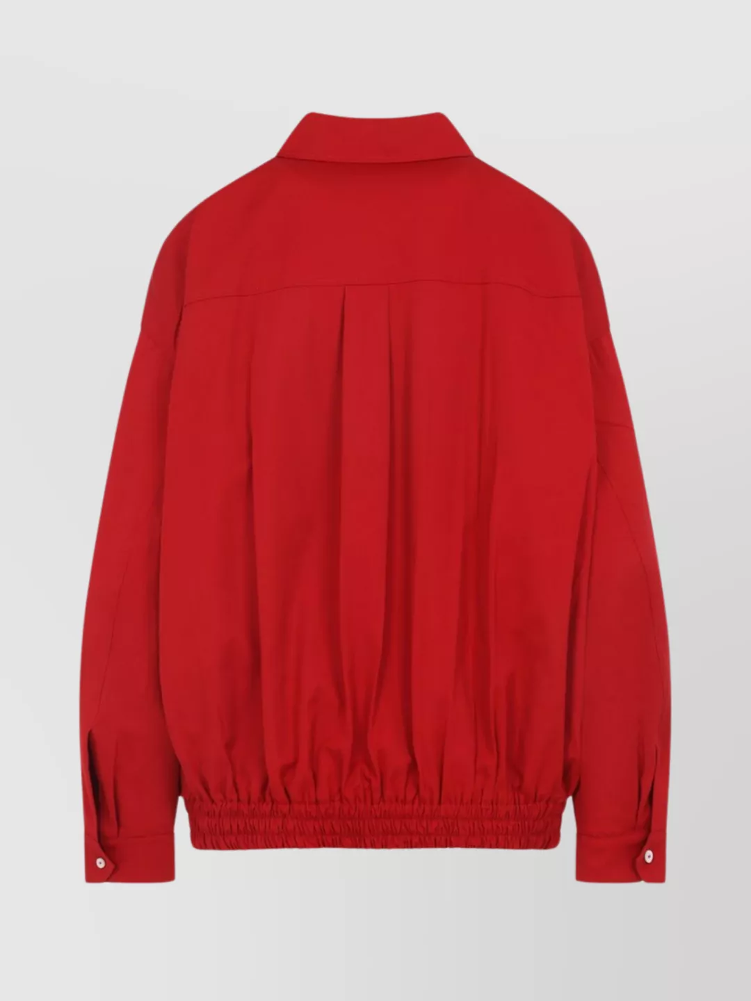 Shop Miu Miu Cotton Jacket With Button-down Collar And Pockets