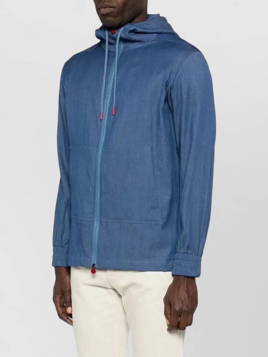 Kiton Cotton Zip-Up Hoodie