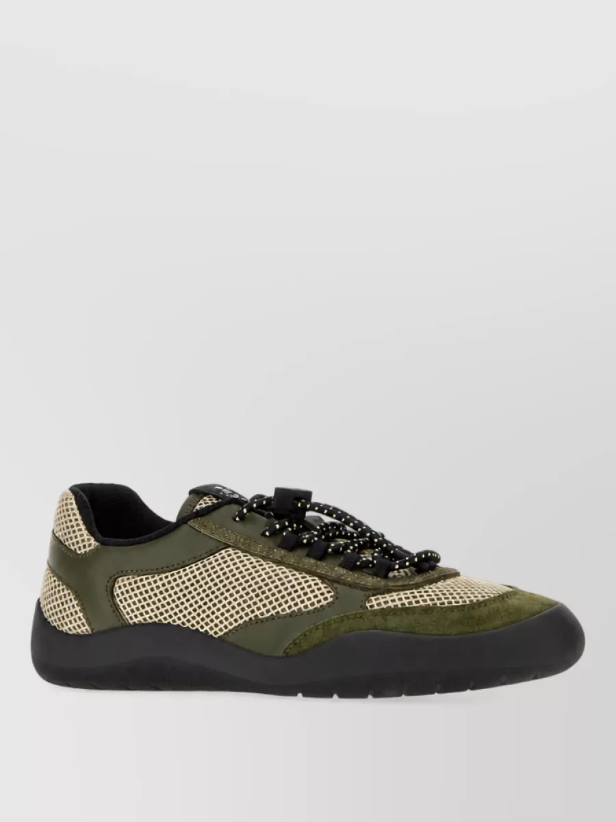 Prada leather lace-up sneakers