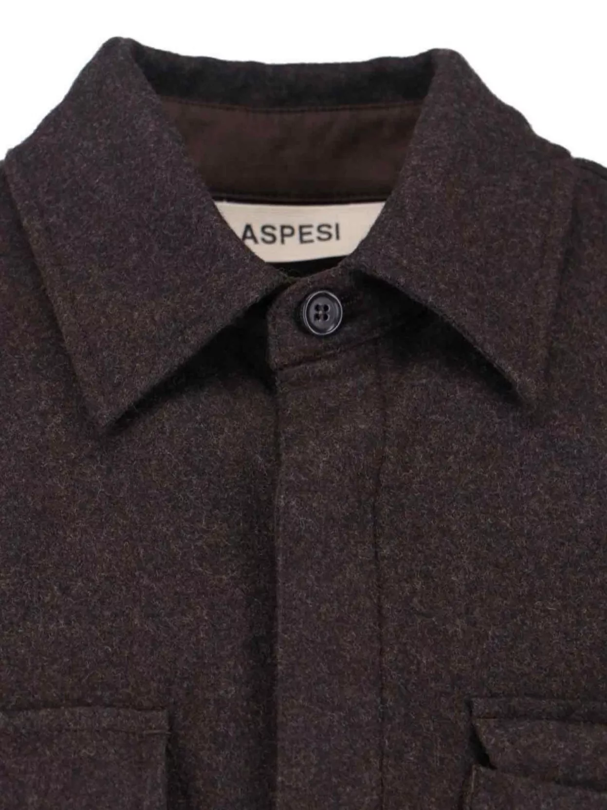 Aspesi Structured Jacket With Epaulettes And Flap Pockets