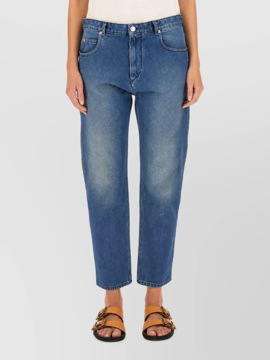 Isabel Marant Etoile Nea High-Rise Straight-Leg Jeans