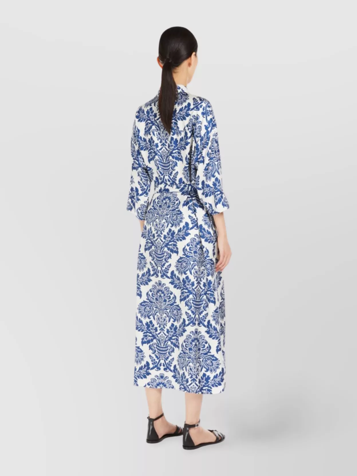 【関税＆送料込み】Max Mara Printed Silk Chemisier Dress S Max Mara Silk printed chemisier dress | The Fashion Square