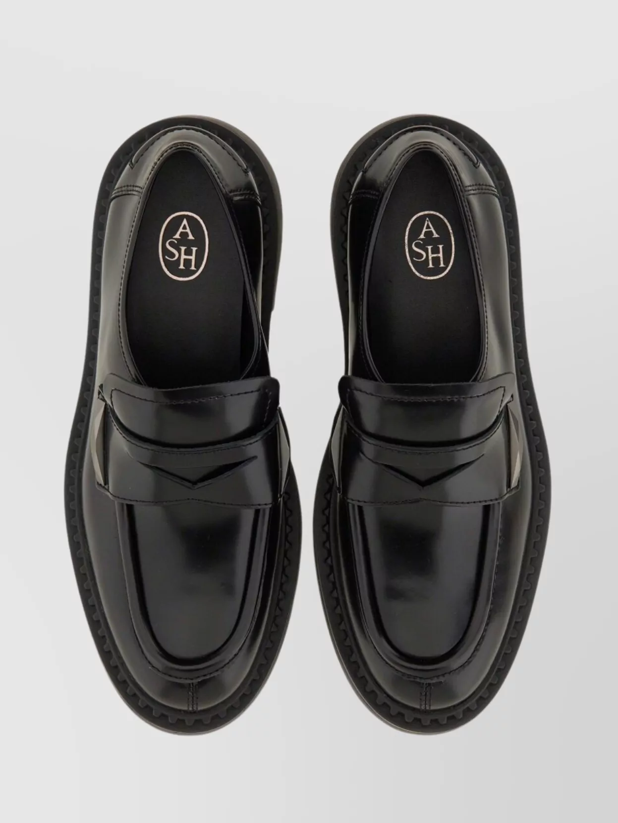 Ash Chunky Sole Loafer Glossy Finish