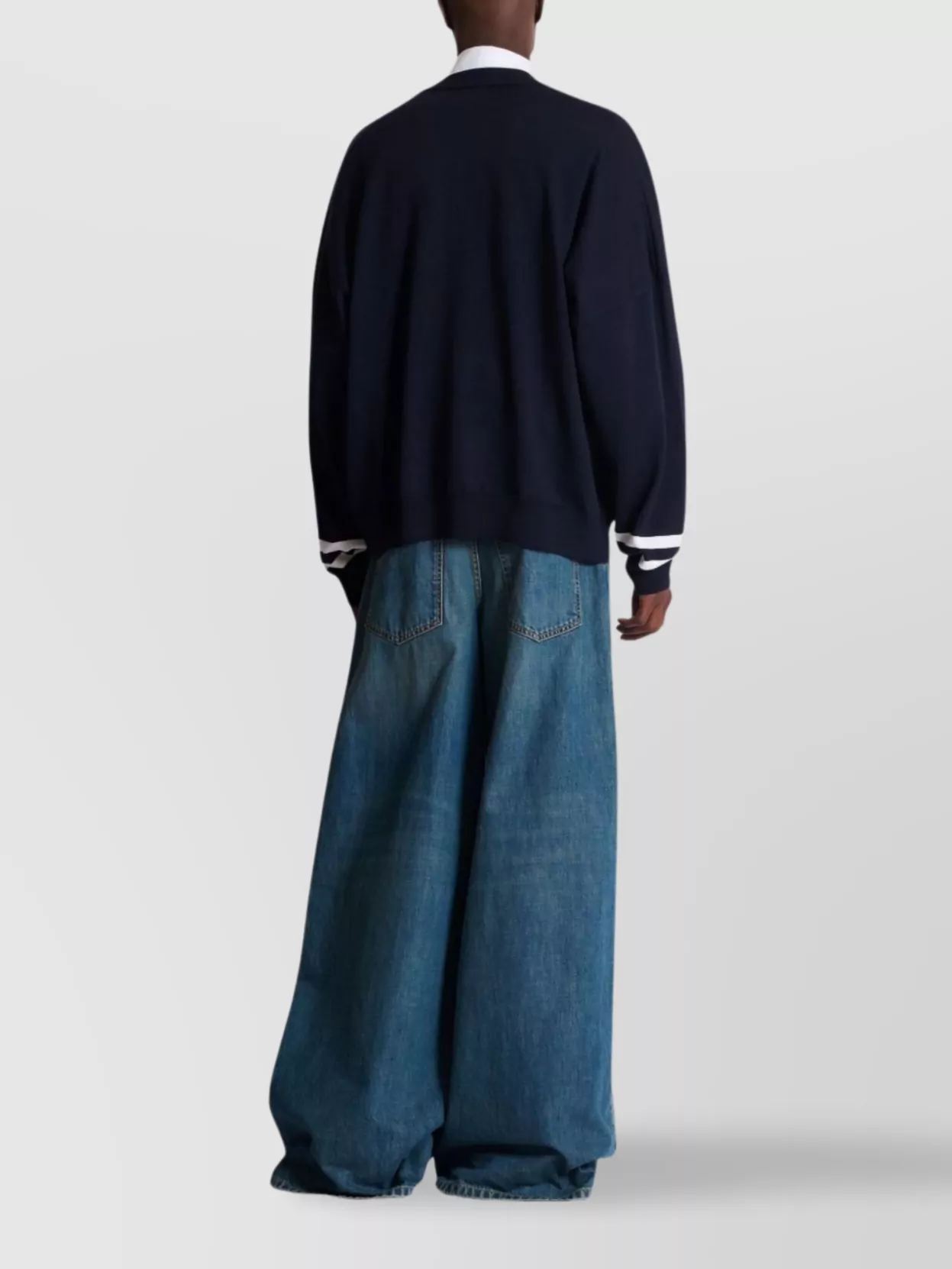 Balmain Logo Knit Crew Neck Sweater