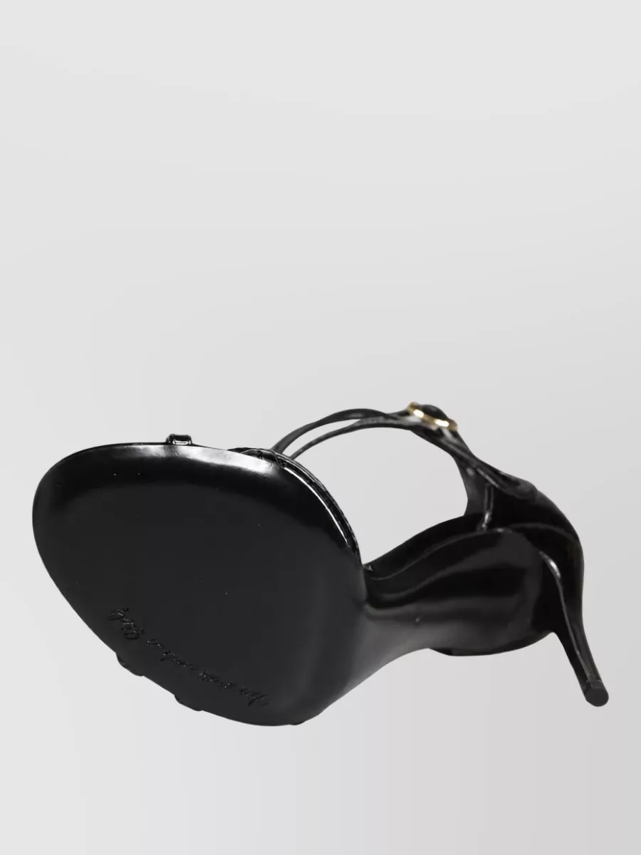 Dolce&Gabbana Leather Stiletto Heel Sandals