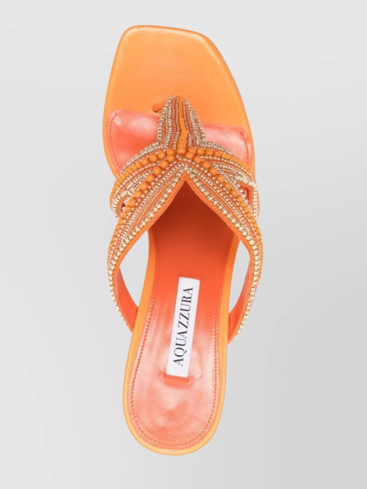 Aquazzura Heeled Sandals Bead Embellishments