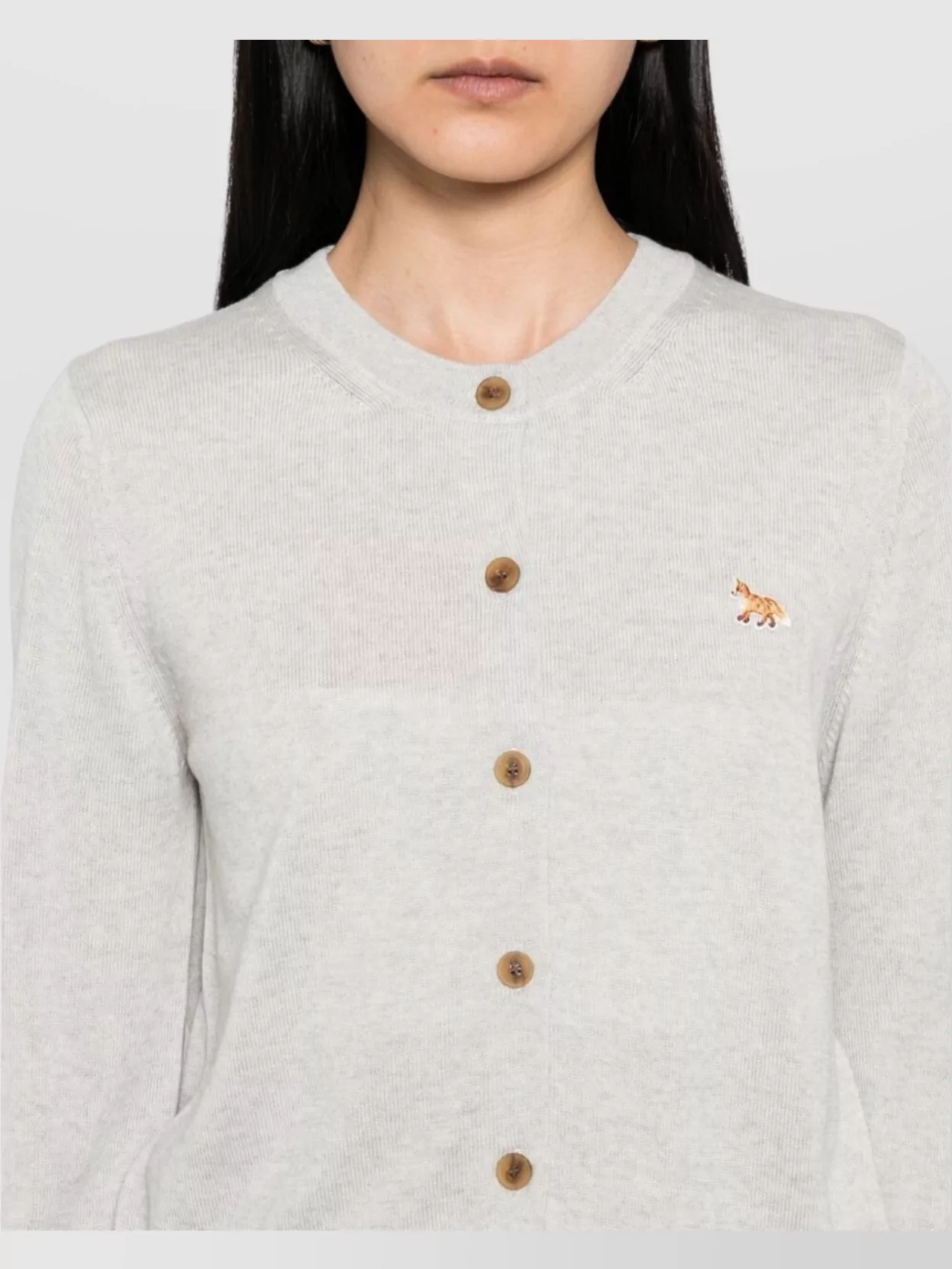 Maison Kitsuné Wool Baby Fox Cardigan