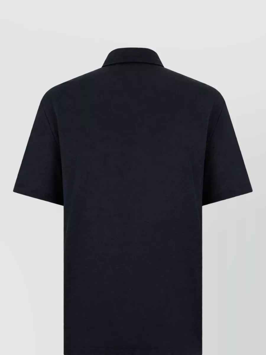 Boss Linen Short-Sleeve Polo Shirt