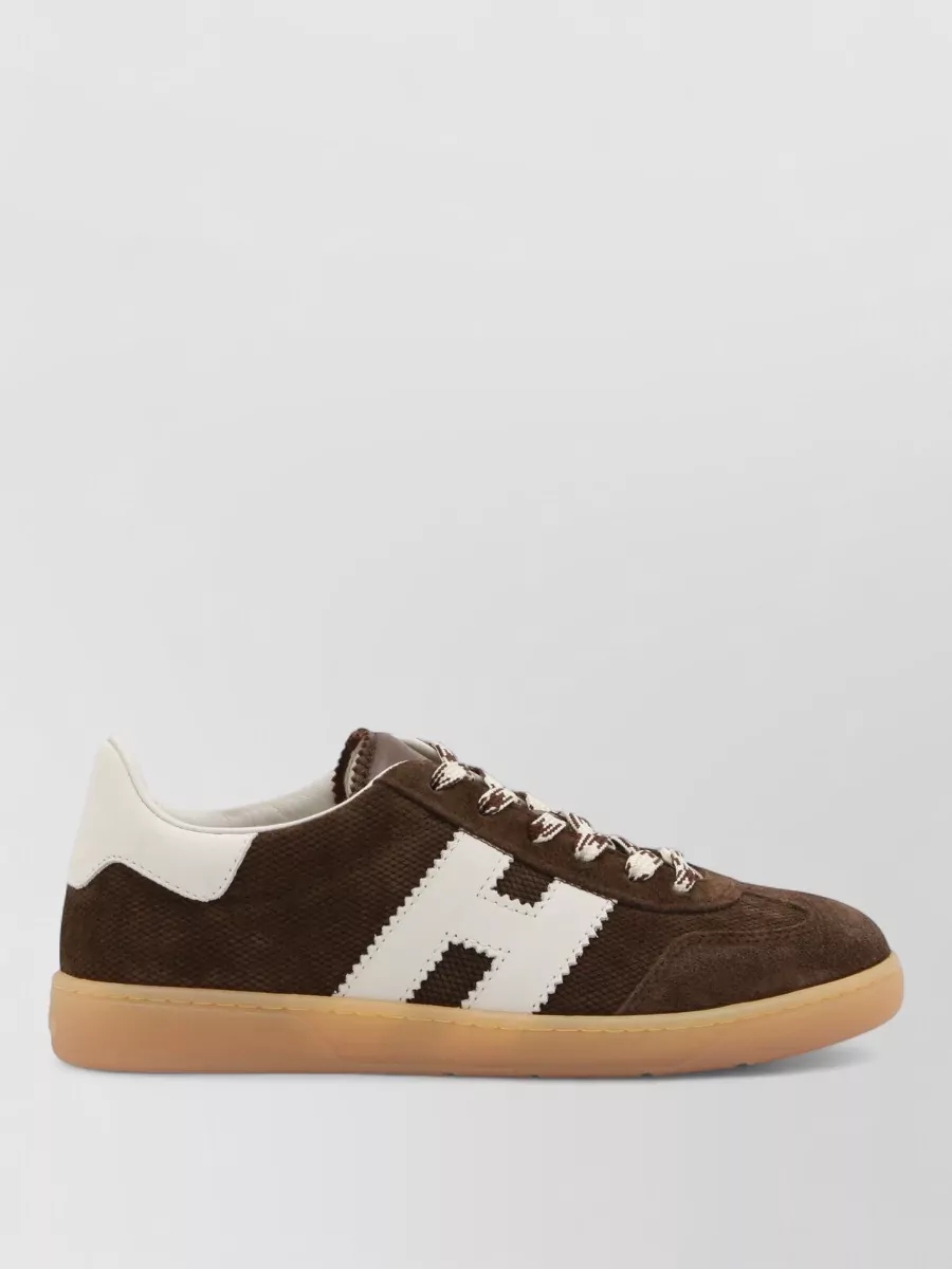 Hogan Casual Low Top Sneakers With Contrast Stitching