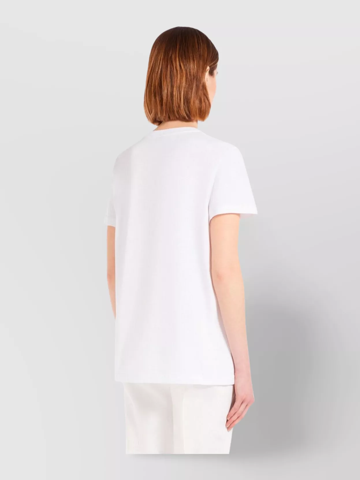Max Mara Crew Neck Cotton T-Shirt