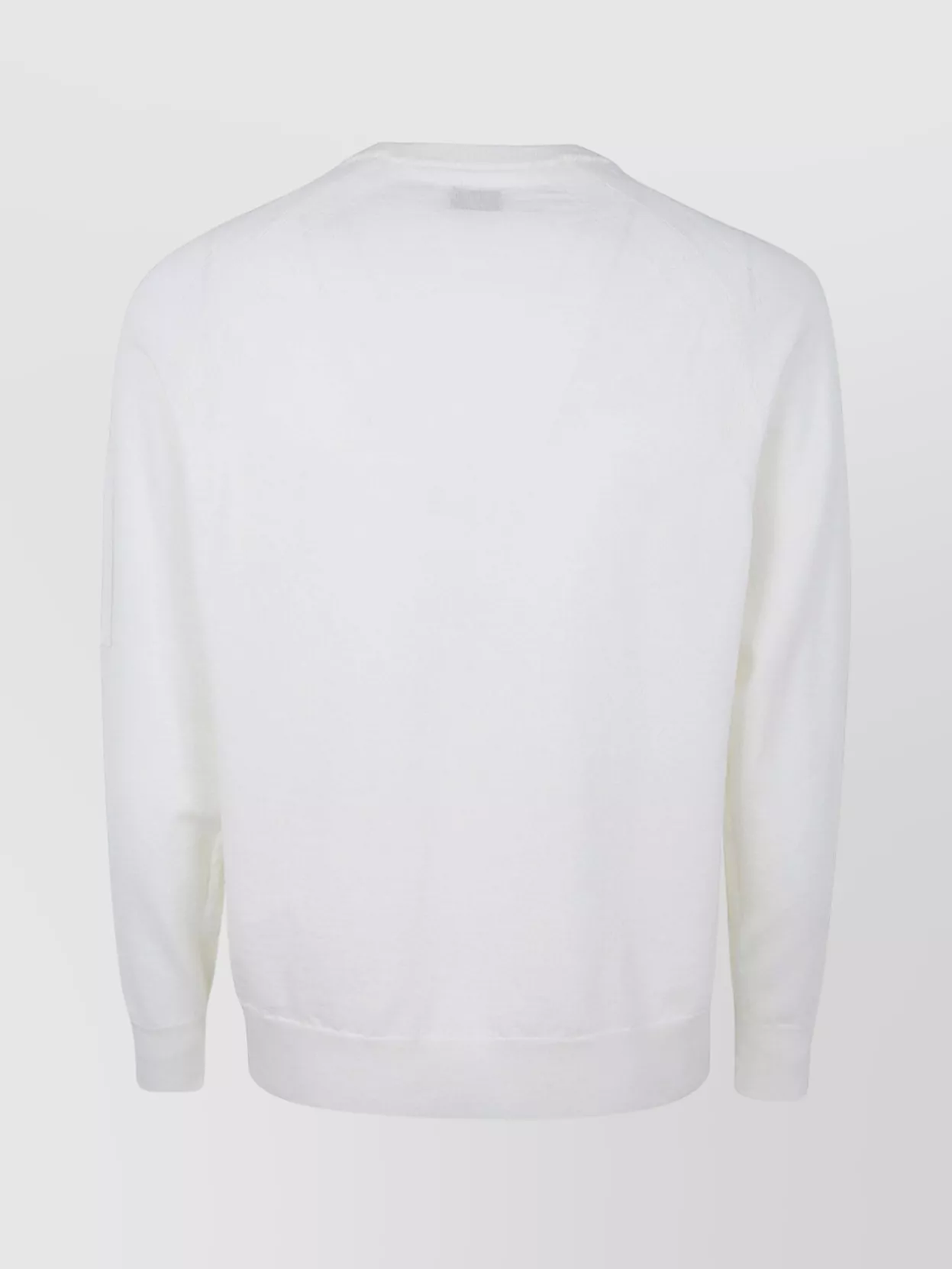 C.p. Company Crewneck Sweater With Arm Lens Detail