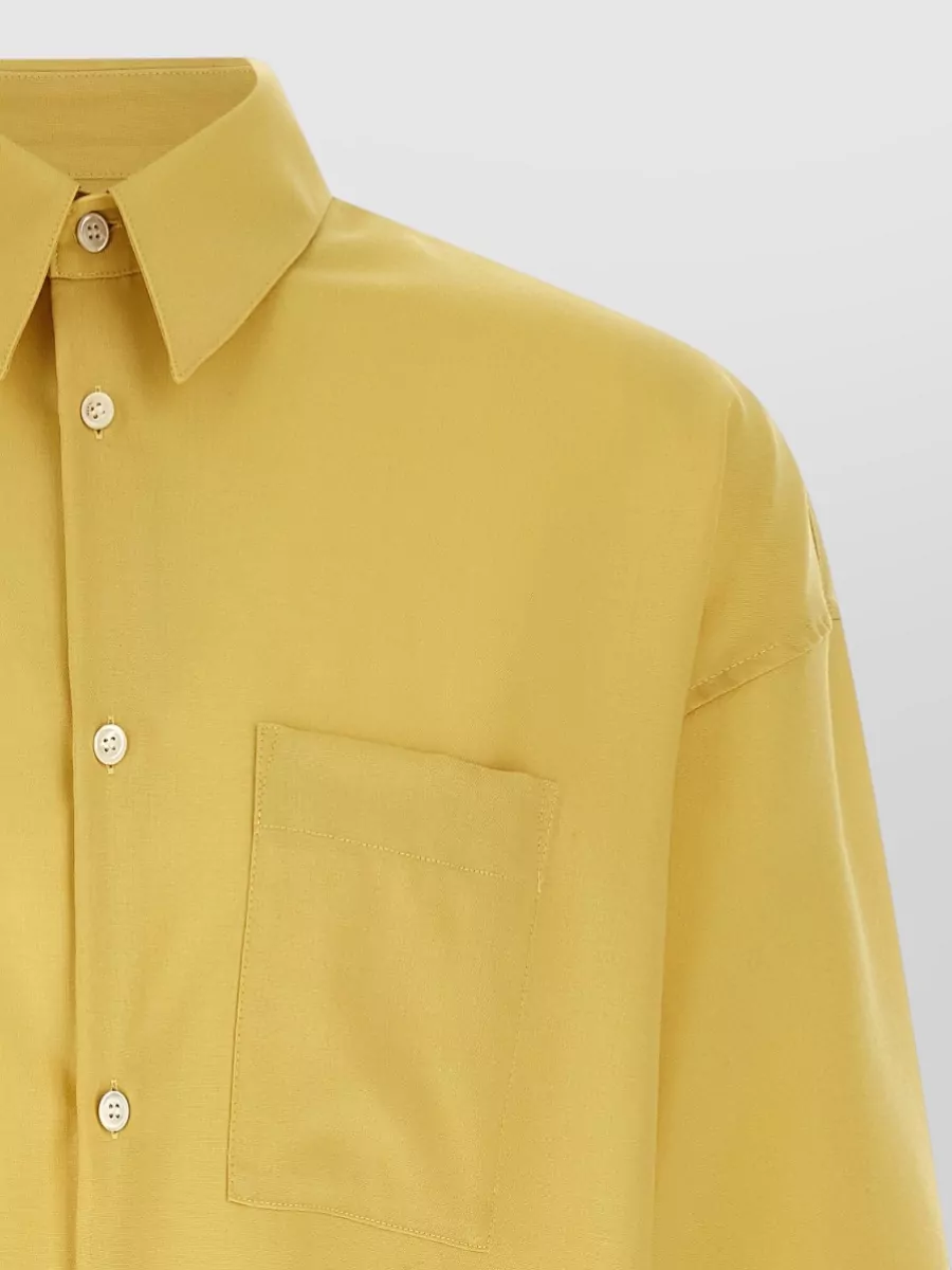 Marni Tropical Wool Shirt Long Sleeves Buttoned Collar