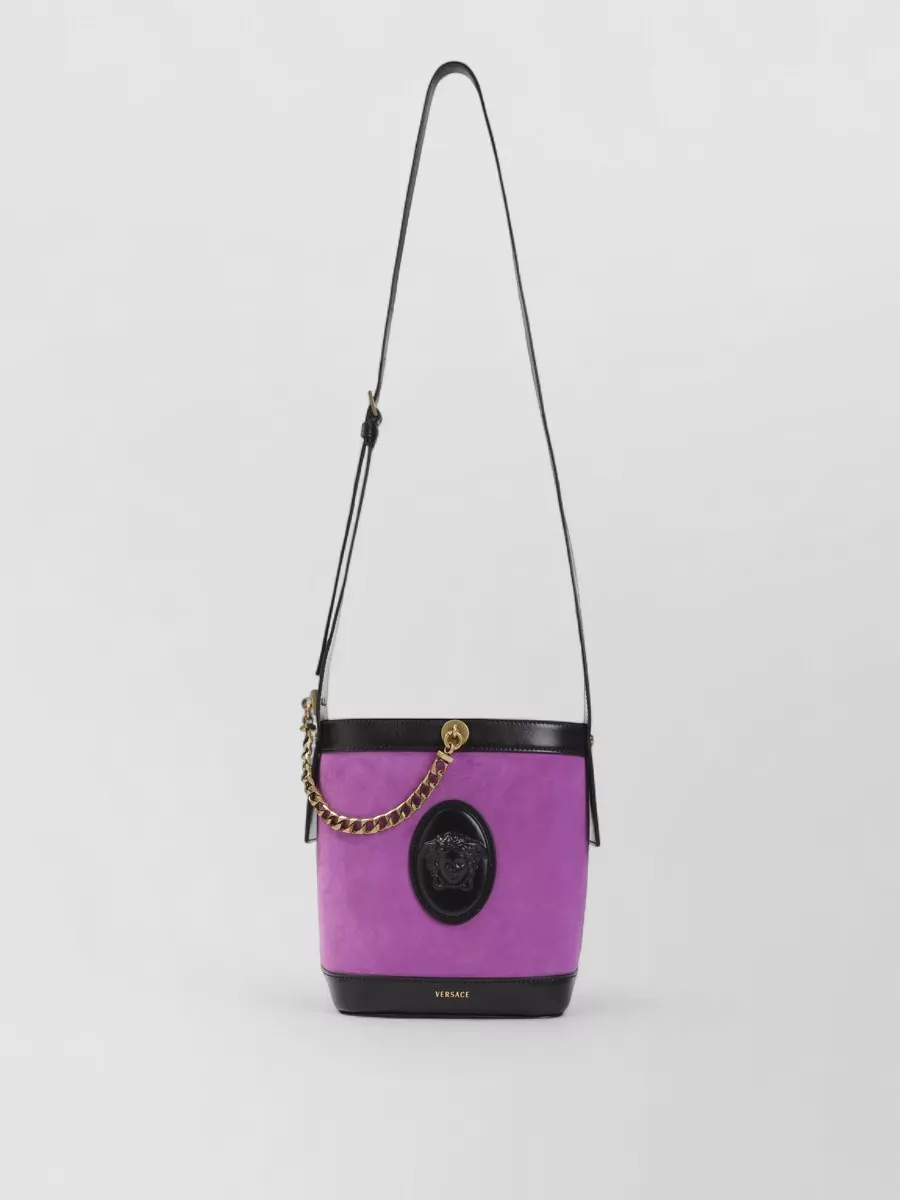 Versace mini calf leather bucket bag