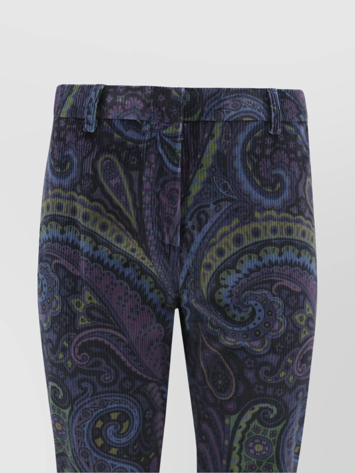 Etro Trousers Featuring All-Over Paisley Jacquard Pattern