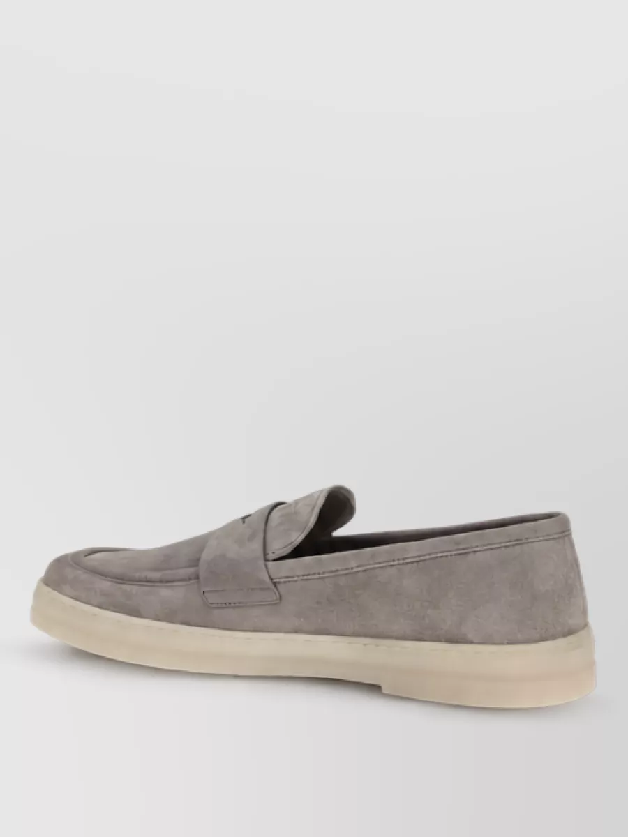 Prada Calf Leather Boat Shoes