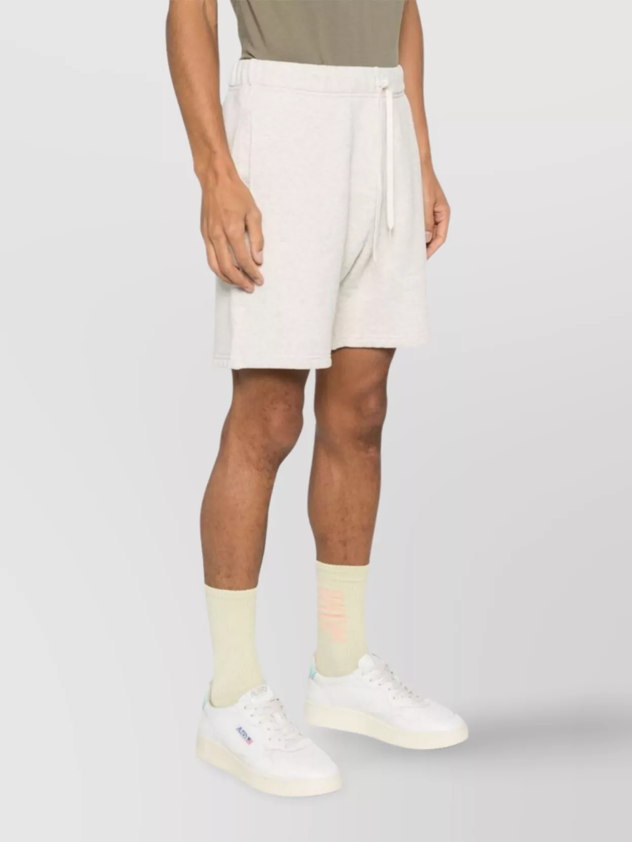 AUTRY ELASTICATED DRAWSTRING WAISTBAND PATCH POCKET SHORTS