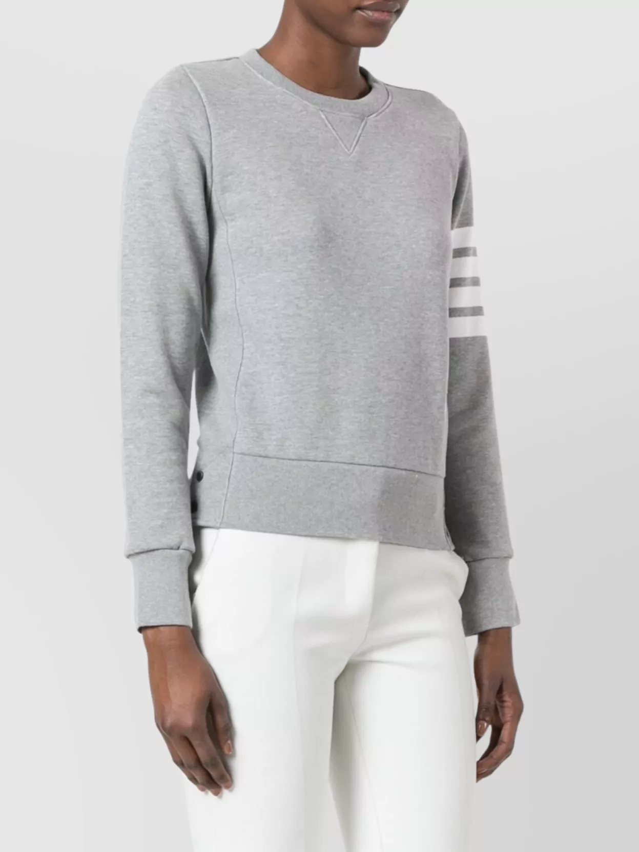 Thom Browne Striped Knitwear Bar Detail