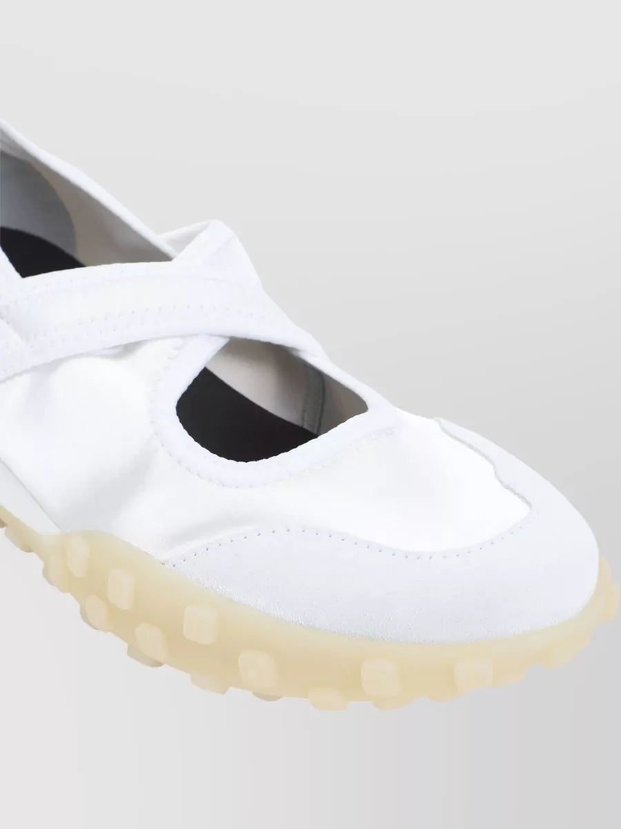 Jil Sander Low Profile Sneakers Round Toe Pull Tab