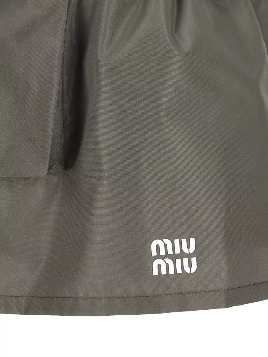 Miu Miu Technical Canvas Mini Skirt