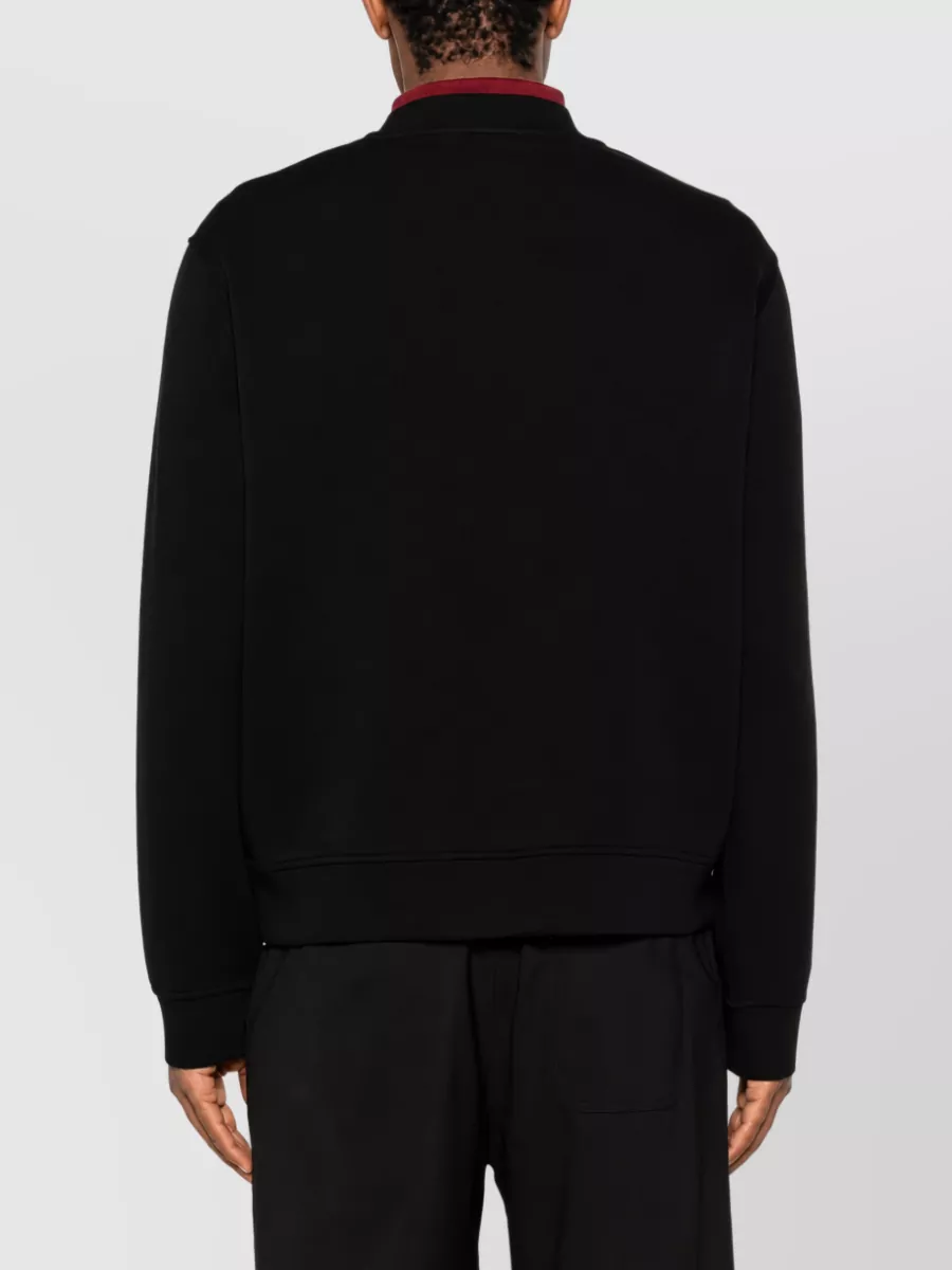 Emporio Armani Logo-Print Crew-Neck Cotton Sweatshirt