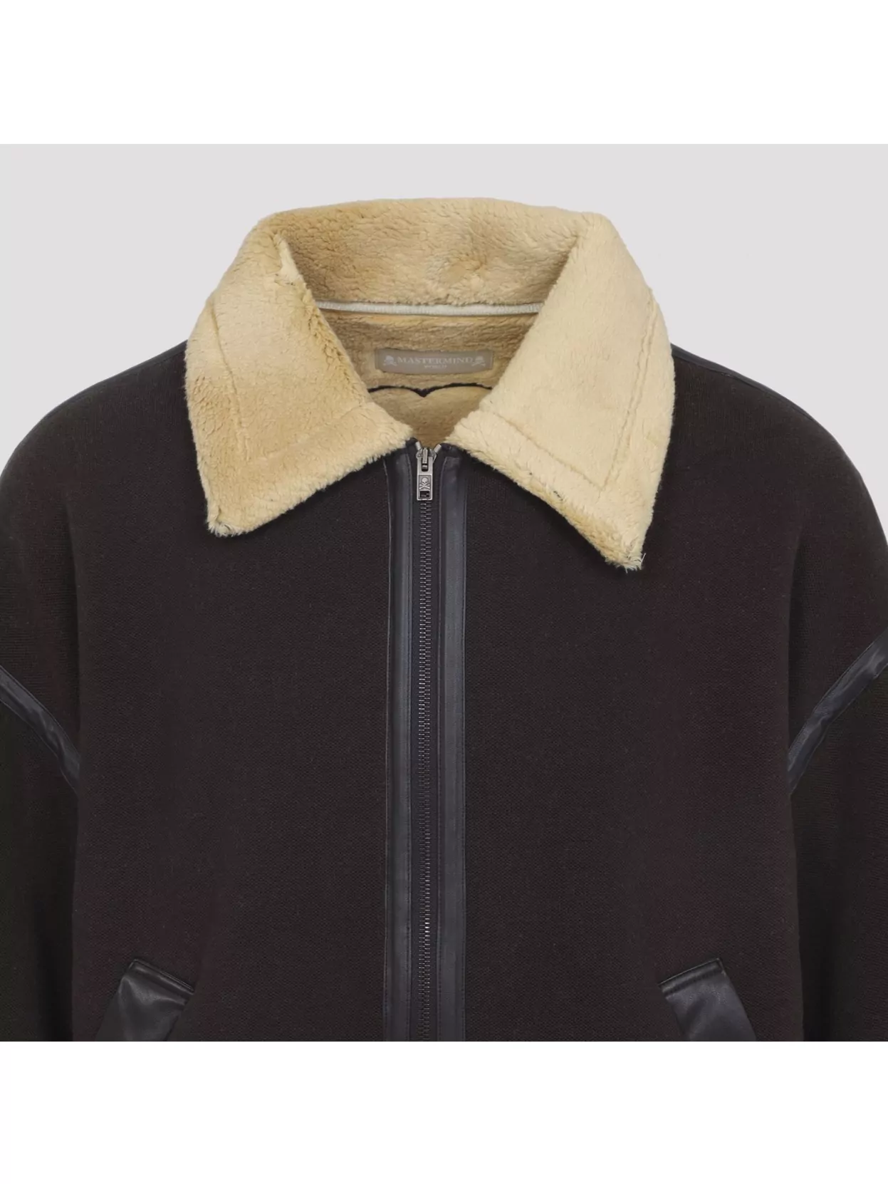 Mastermind World Cotton Mouton Jacket Shearling Collar