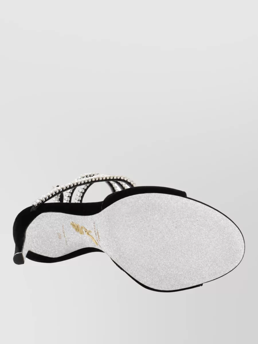 Rene Caovilla Velvet Sandals