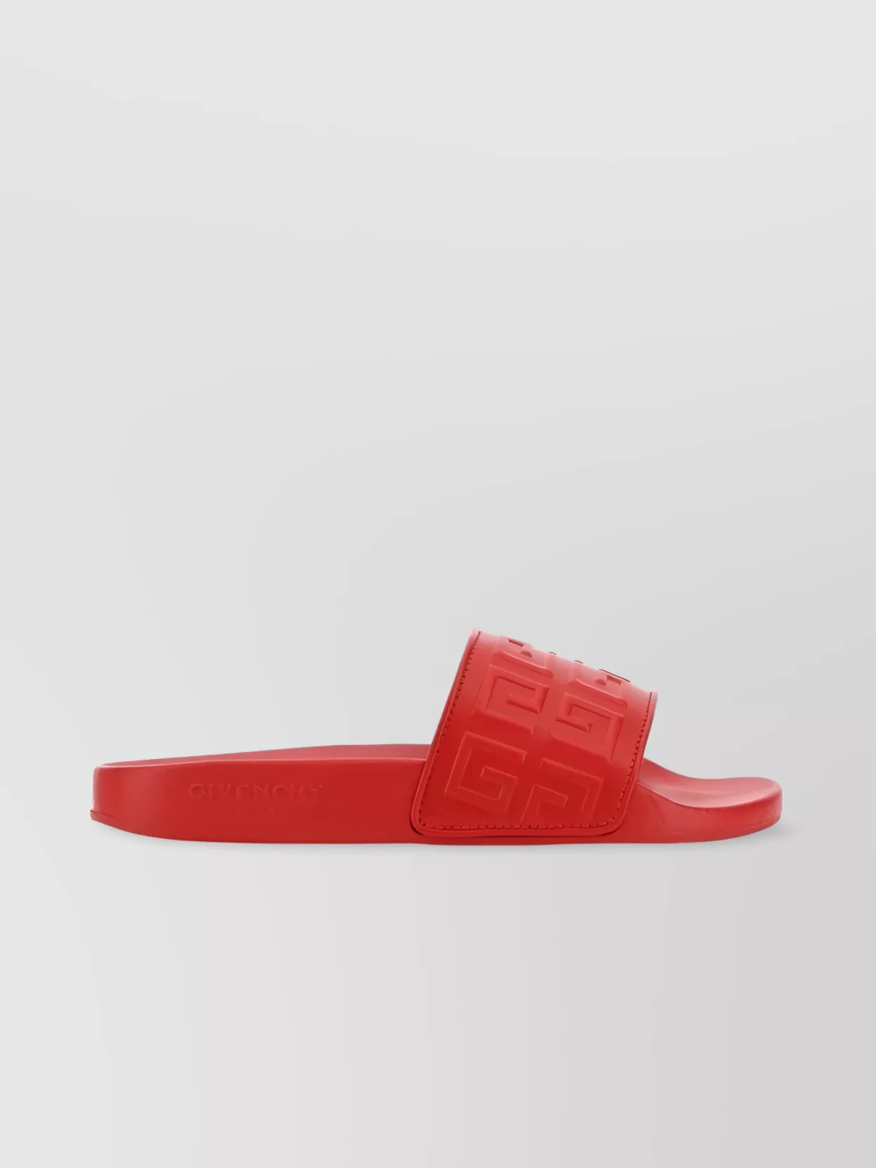 Shop Givenchy Airy Open Toe Flat Sole Slippers In Red