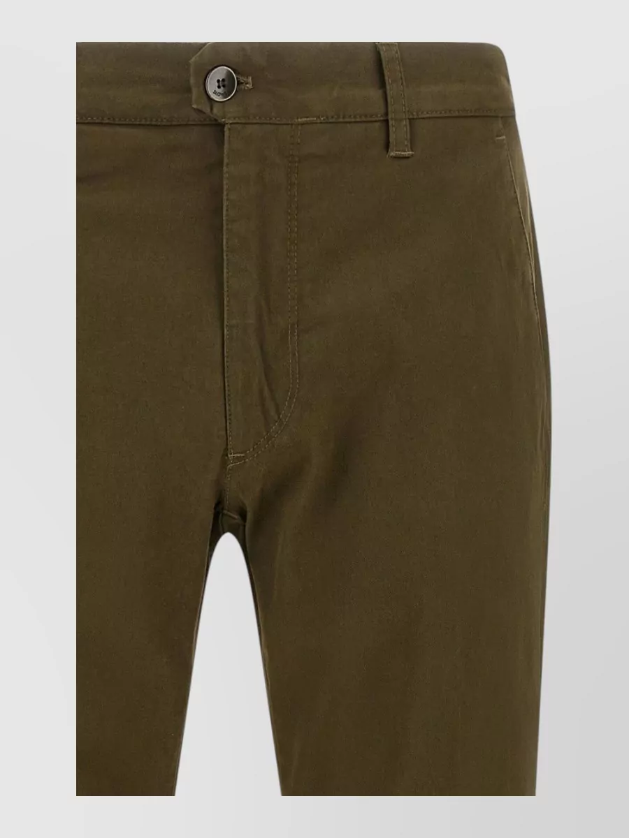 Incotex cotton straight leg chinos