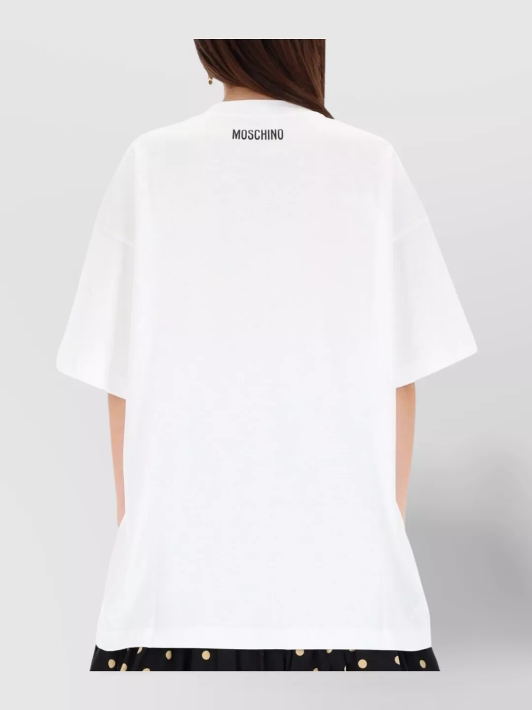 Moschino Graphic Print Relaxed Fit Short Sleeve Top