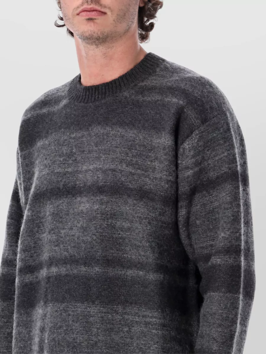 Comme Des Garçons Homme Striped Wool Mohair Jumper
