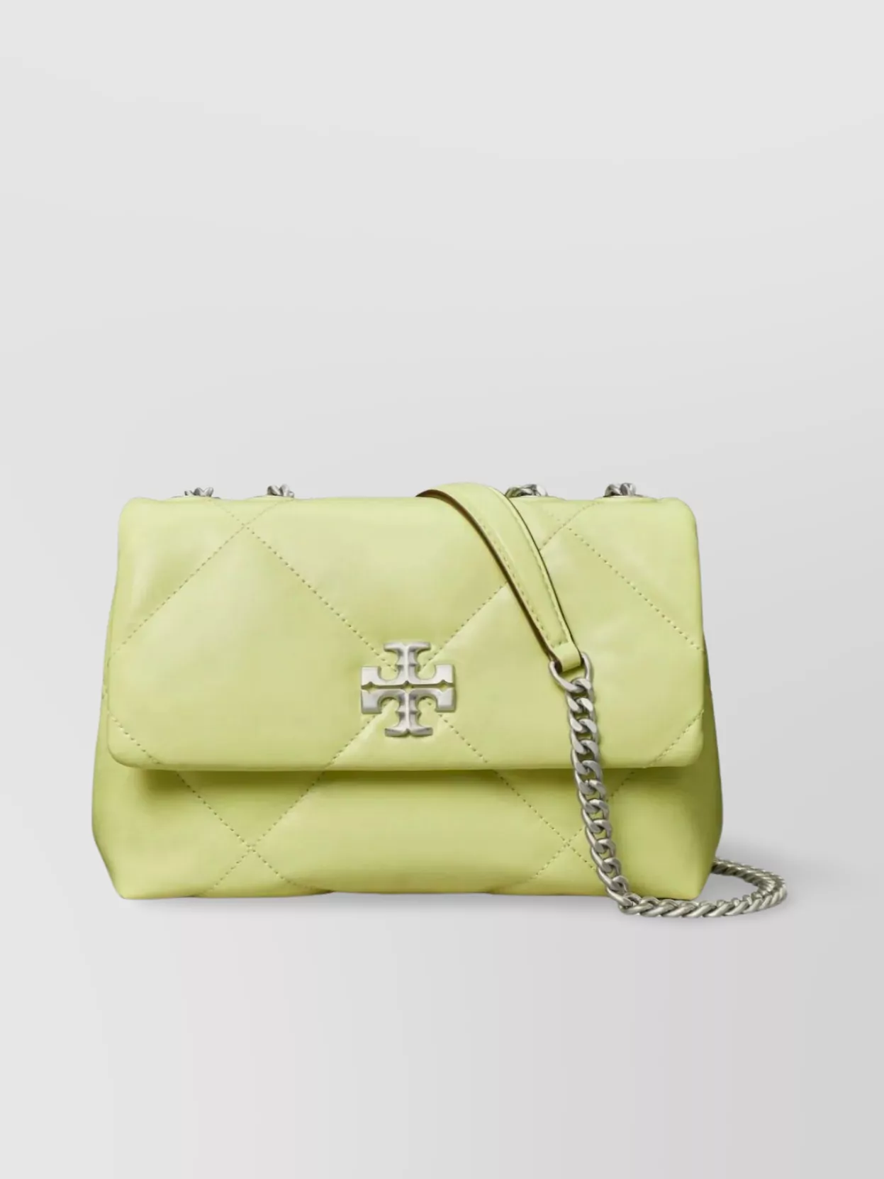 Tory Burch Small Kira Quilted Shoulder Bag In Green